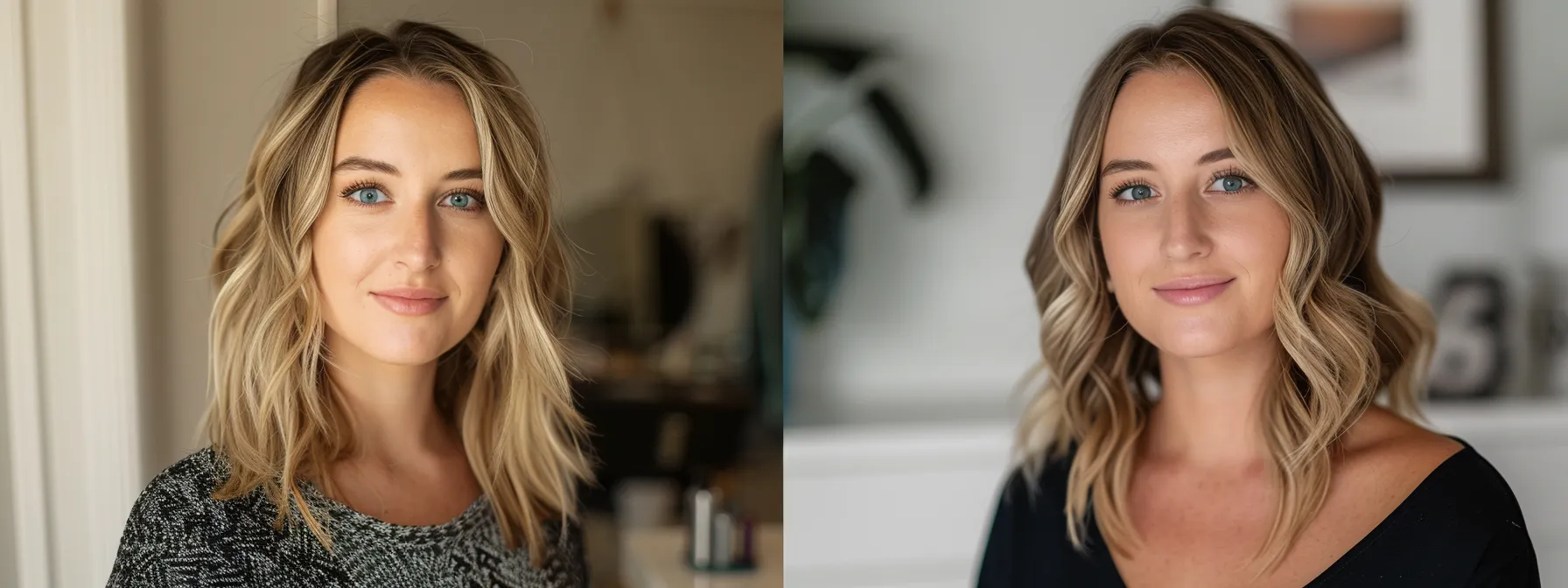 a cosmetologist sharing stunning before-and-after transformations on social media to attract a wider audience and elevate their online presence.