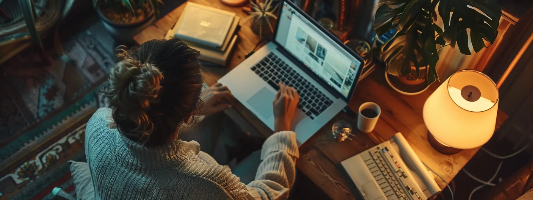 a person browsing through a variety of melbourne services and products on a laptop screen.