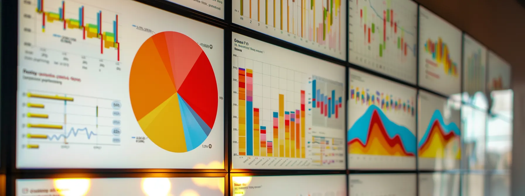 analyzing multiple charts and graphs showing conversion rates for different crm workflows.