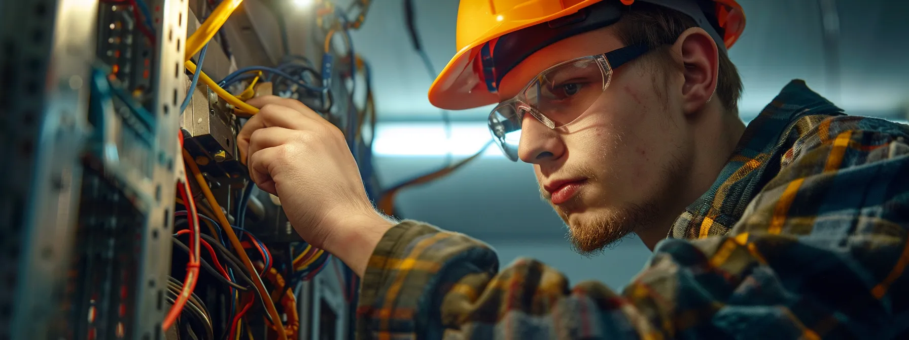 an electrician working on optimizing their website for search engines.