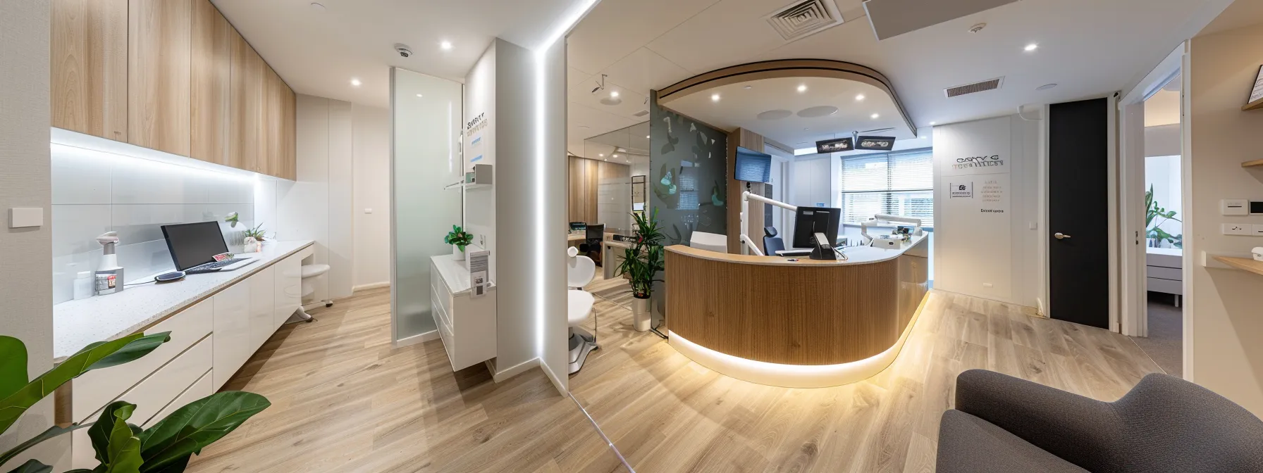 a dental clinic in melbourne showcasing high-quality photos of their practice and services.