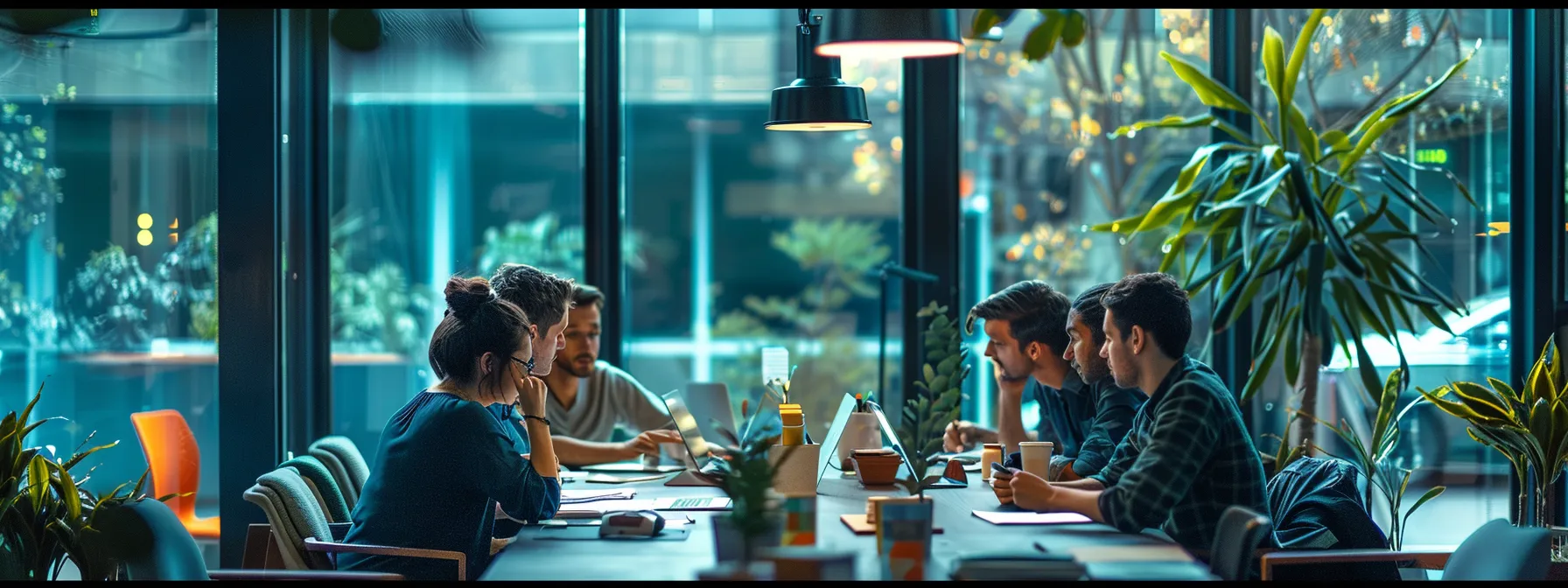 a group of designers in a modern office in melbourne brainstorming ideas for a mobile app interface.